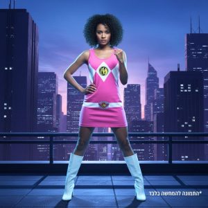 תחפושת לפורים - פאוור רנג'ר ורודה