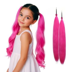 תוספות שיער ורוד פוקסיה לתחפושת מירה - ציידות השדים פורים 2026